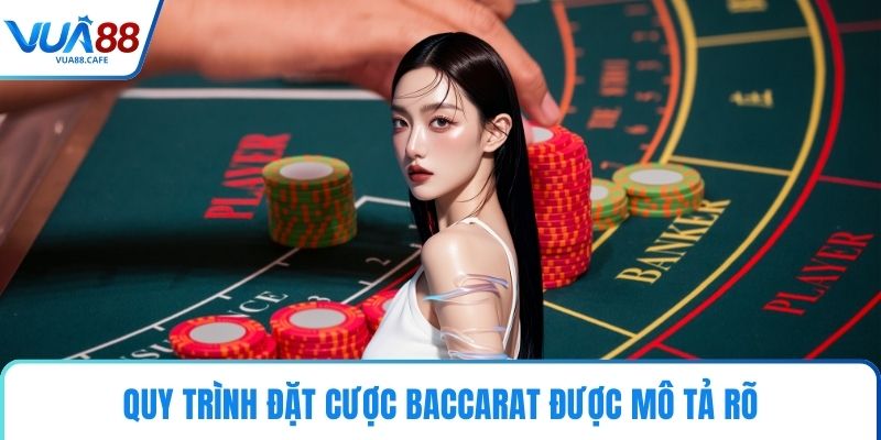 Quy trình đặt cược baccarat được mô tả rõ